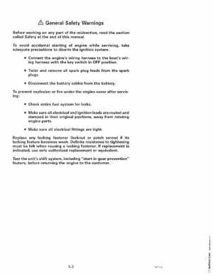 1997 Johnsoon Evinrude "EU" 50 thru 70 3-Cylinder Service Manual, P/N 507266, Page 176
