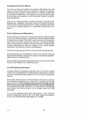 1998 Johnson Evinrude "EC" 125C, 130, 200, 225, 250 90 deg LV Service Manual, P/N 520212, Page 11