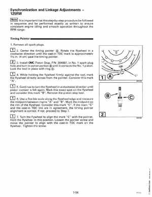 1998 Johnson Evinrude "EC" 125C, 130, 200, 225, 250 90 deg LV Service Manual, P/N 520212, Page 62