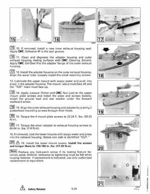 1998 Johnson Evinrude "EC" 125C, 130, 200, 225, 250 90 deg LV Service Manual, P/N 520212, Page 269
