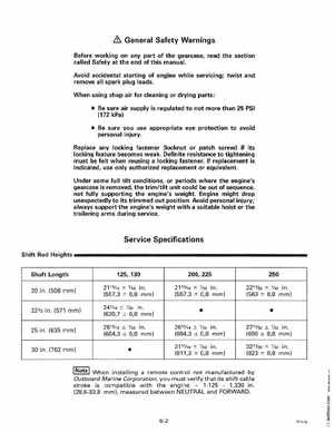 1998 Johnson Evinrude "EC" 125C, 130, 200, 225, 250 90 deg LV Service Manual, P/N 520212, Page 278