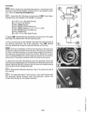 1998 Johnson Evinrude "EC" 125C, 130, 200, 225, 250 90 deg LV Service Manual, P/N 520212, Page 296