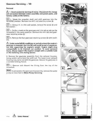 1998 Johnson Evinrude "EC" 125C, 130, 200, 225, 250 90 deg LV Service Manual, P/N 520212, Page 305