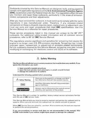 1998 Johnson Evinrude "EC" 150, 175 FFI Service Manual, P/N 520211, Page 2