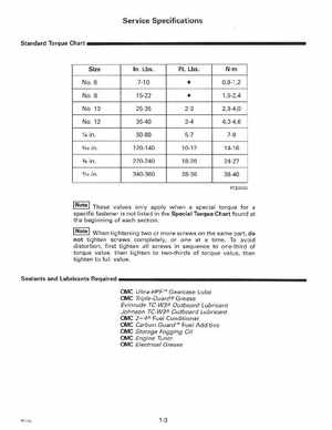 1998 Johnson Evinrude "EC" 2 thru 8 Service Manual, P/N 520202, Page 9