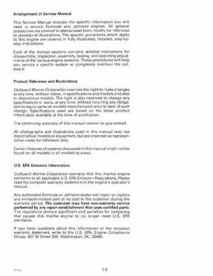 1998 Johnson Evinrude "EC" 2 thru 8 Service Manual, P/N 520202, Page 11