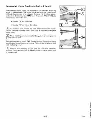 1998 Johnson Evinrude "EC" 2 thru 8 Service Manual, P/N 520202, Page 143