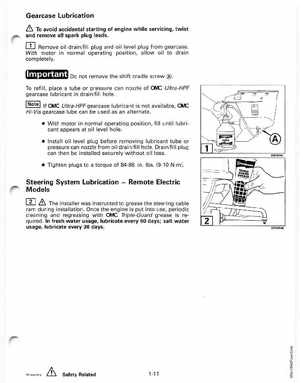 1998 Johnson Evinrude "EC" 25, 35 HP 3-Cylinder Outboards Service Manual, Page 17