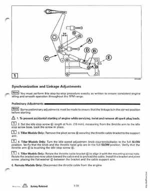 1998 Johnson Evinrude "EC" 25, 35 HP 3-Cylinder Outboards Service Manual, Page 37