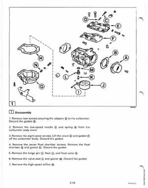1998 Johnson Evinrude "EC" 25, 35 HP 3-Cylinder Outboards Service Manual, Page 65