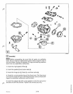 1998 Johnson Evinrude "EC" 25, 35 HP 3-Cylinder Outboards Service Manual, Page 68