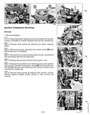 1998 Johnson Evinrude "EC" 25, 35 HP 3-Cylinder Outboards Service Manual, Page 101