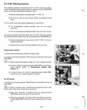 1998 Johnson Evinrude "EC" 25, 35 HP 3-Cylinder Outboards Service Manual, Page 107