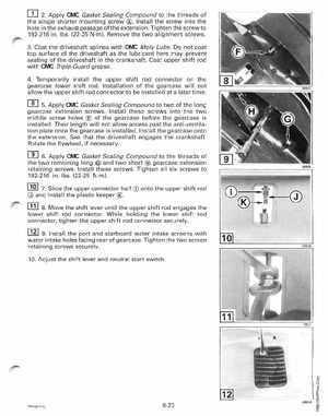 1998 Johnson Evinrude "EC" 25, 35 HP 3-Cylinder Outboards Service Manual, Page 204