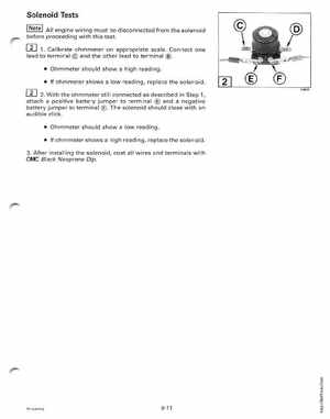 1998 Johnson Evinrude "EC" 25, 35 HP 3-Cylinder Outboards Service Manual, Page 222