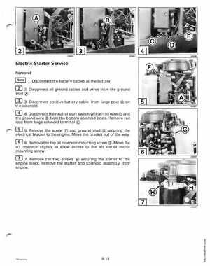 1998 Johnson Evinrude "EC" 25, 35 HP 3-Cylinder Outboards Service Manual, Page 224