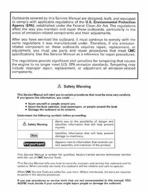 1998 Johnson Evinrude "EC" 40 thru 55 2-Cylinder Service Manual, P/N 520206, Page 2