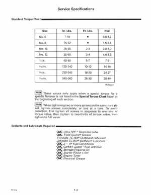 1998 Johnson Evinrude "EC" 40 thru 55 2-Cylinder Service Manual, P/N 520206, Page 9