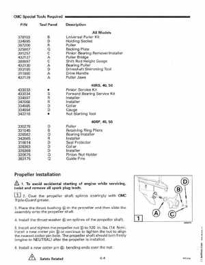1998 Johnson Evinrude "EC" 40 thru 55 2-Cylinder Service Manual, P/N 520206, Page 201