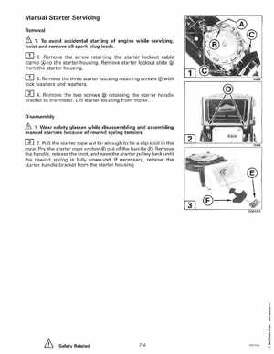 1998 Johnson Evinrude "EC" 40 thru 55 2-Cylinder Service Manual, P/N 520206, Page 257