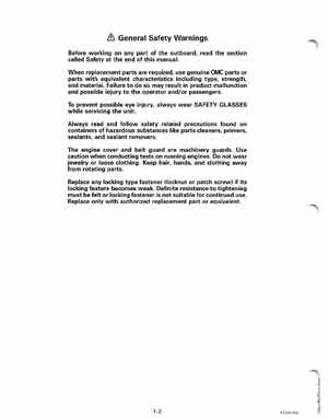 1998 Johnson Evinrude EC 5 thru 15 HP Four Stroke Service Manual, Page 8