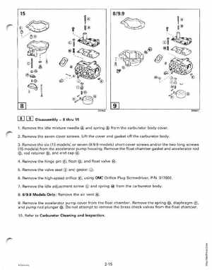 1998 Johnson Evinrude EC 5 thru 15 HP Four Stroke Service Manual, Page 73