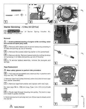 1998 Johnson Evinrude EC 5 thru 15 HP Four Stroke Service Manual, Page 288