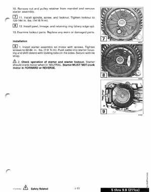 1998 Johnson Evinrude EC 5 thru 15 HP Four Stroke Service Manual, Page 291