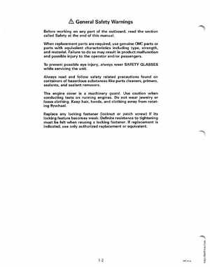 1998 Johnson Evinrude EC 50 thru 70 HP 3-Cylinder Service Manual, Page 8