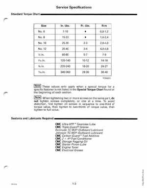 1998 Johnson Evinrude EC 50 thru 70 HP 3-Cylinder Service Manual, Page 9