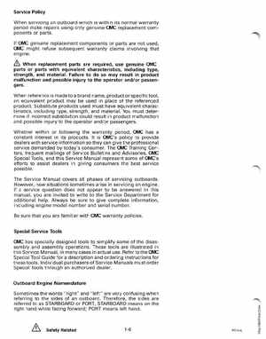 1998 Johnson Evinrude EC 50 thru 70 HP 3-Cylinder Service Manual, Page 12