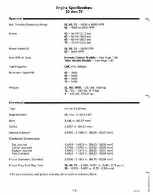1998 Johnson Evinrude EC 50 thru 70 HP 3-Cylinder Service Manual, Page 14