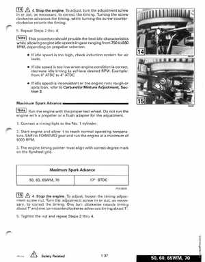 1998 Johnson Evinrude EC 50 thru 70 HP 3-Cylinder Service Manual, Page 43