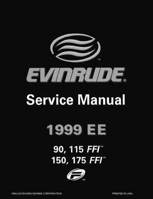 1999 "EE" 90, 115 FFI, 150, 175 V4, V6 FFI Outboards Service Manual, P/N 787024, Page 1