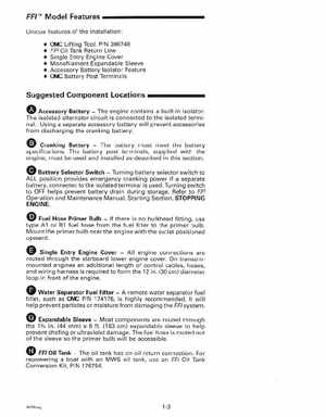 1999 "EE" Evinrude 200, 225 V6 FFI Outboards Service Manual, P/N 787025, Page 9