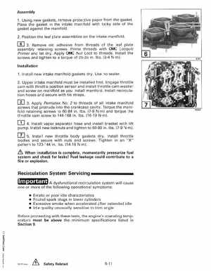1999 "EE" Evinrude 200, 225 V6 FFI Outboards Service Manual, P/N 787025, Page 117