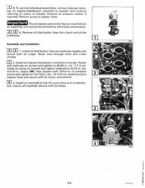 1999 "EE" Evinrude 200, 225 V6 FFI Outboards Service Manual, P/N 787025, Page 147