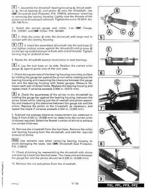 1999 "EE" Evinrude 200, 225 V6 FFI Outboards Service Manual, P/N 787025, Page 216