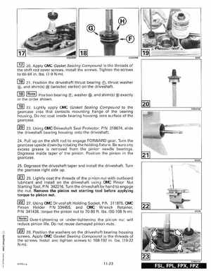 1999 "EE" Evinrude 200, 225 V6 FFI Outboards Service Manual, P/N 787025, Page 220