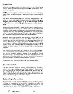 1999 "EE" Evinrude 5 thru 15 4-Stroke Service Manual, P/N 787022, Page 12