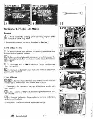 1999 "EE" Evinrude 5 thru 15 4-Stroke Service Manual, P/N 787022, Page 69