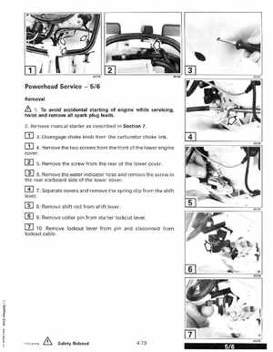 1999 "EE" Evinrude 5 thru 15 4-Stroke Service Manual, P/N 787022, Page 190