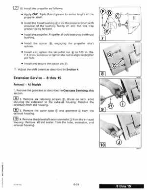 1999 "EE" Evinrude 5 thru 15 4-Stroke Service Manual, P/N 787022, Page 258