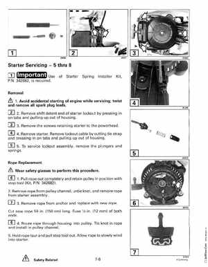 1999 "EE" Evinrude 5 thru 15 4-Stroke Service Manual, P/N 787022, Page 280