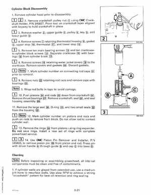 1999 "EE" Evinrude 70HP 4-Stroke Service Manual, P/N 787023, Page 125