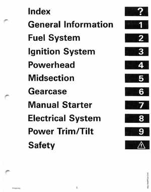 1999 EE Johnson Outboards 25, 35 3-Cylinder Service Manual, Page 3