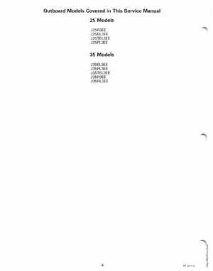1999 EE Johnson Outboards 25, 35 3-Cylinder Service Manual, Page 6