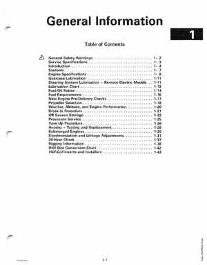 1999 EE Johnson Outboards 25, 35 3-Cylinder Service Manual, Page 7