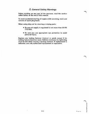 1999 EE Johnson Outboards 25, 35 3-Cylinder Service Manual, Page 182