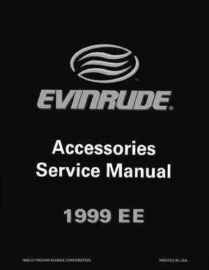 1999 "EE" Outboards Accessories Service Manual, P/N 787026, Page 1
